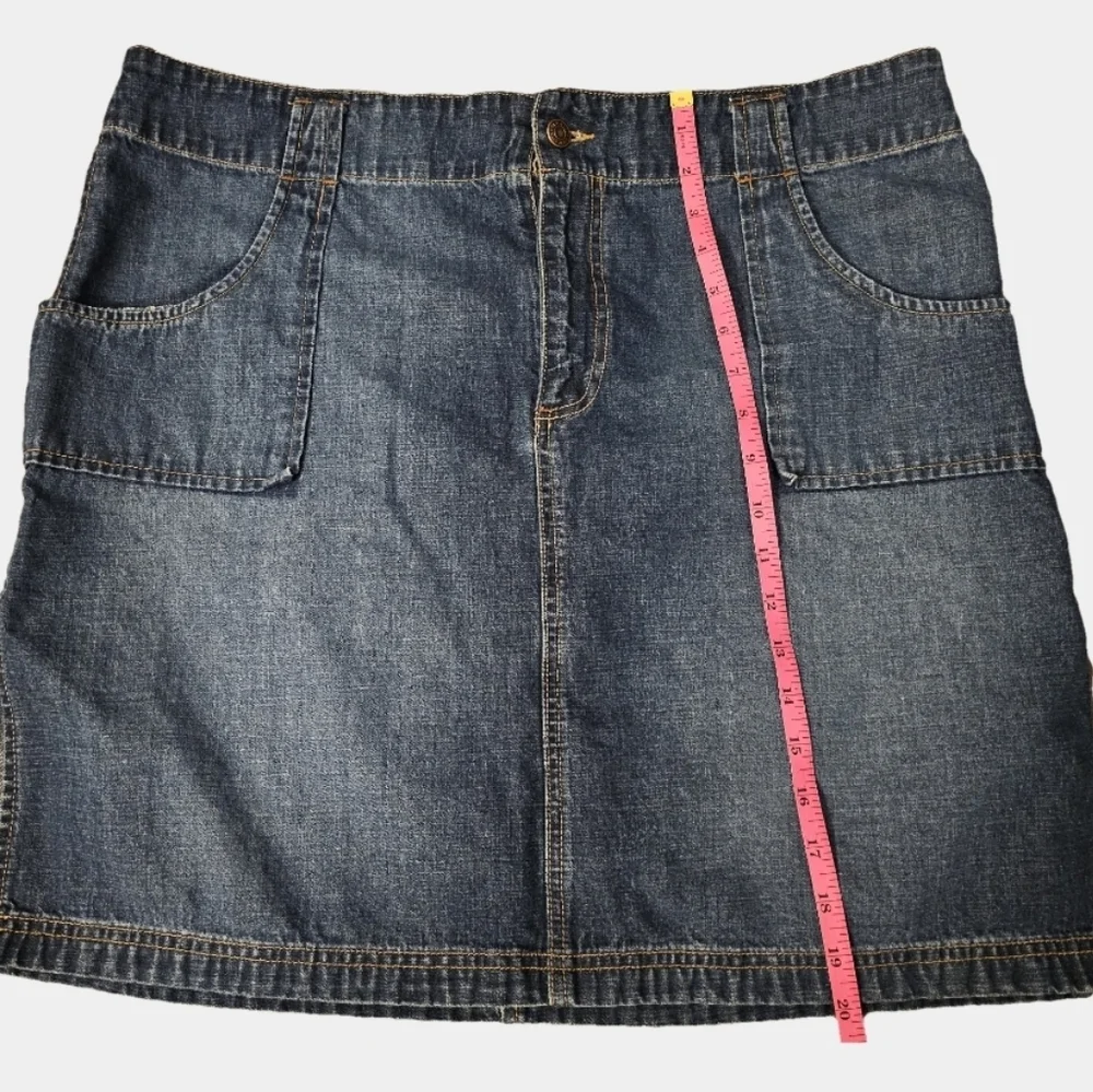 Old Navy Vintage 100% Cotton Y2K Denim Mini Skirt Size 18
